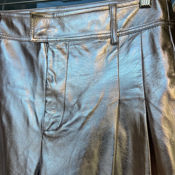 Women's Silver Metallic Pants - Picture 5 of 12